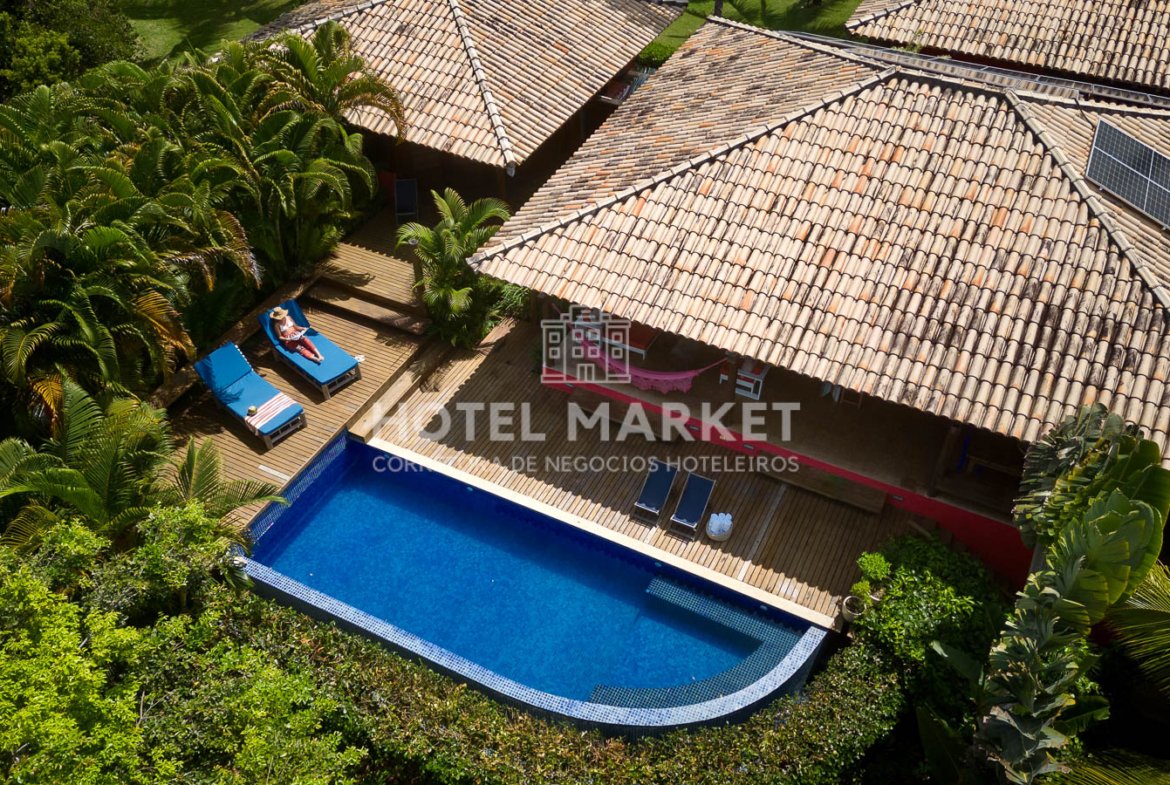 Casa à venda no Outeiro das Brisas Praia do Espelho vista aerea piscina